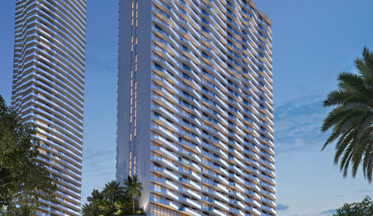 VICEROY BRICKELL_Tower South Facade with Baccarat